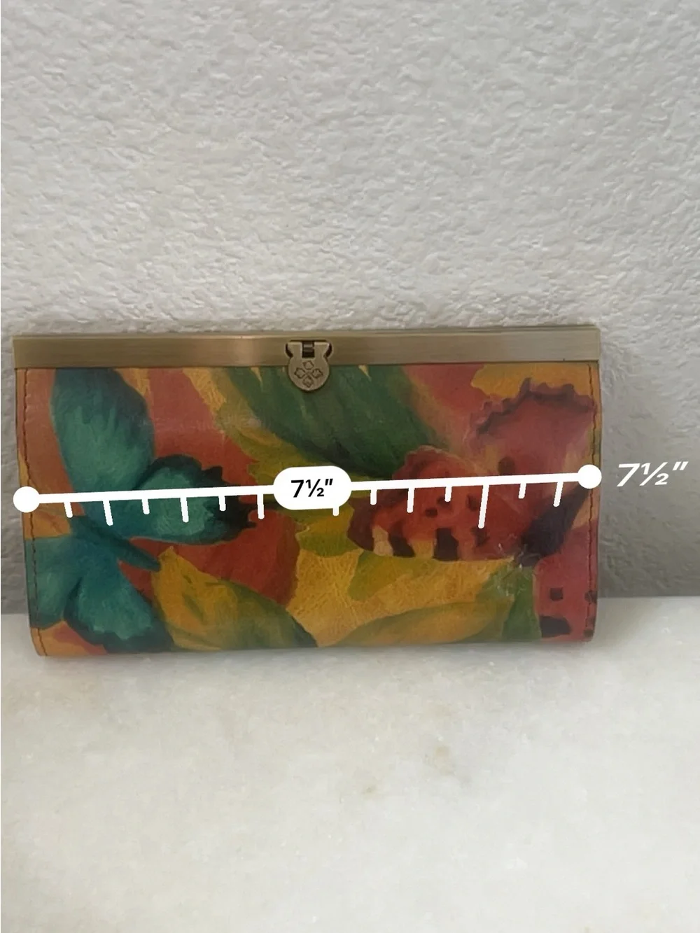Patricia Nash colorful Cauchy Wallet RFID Framed Italian Leather